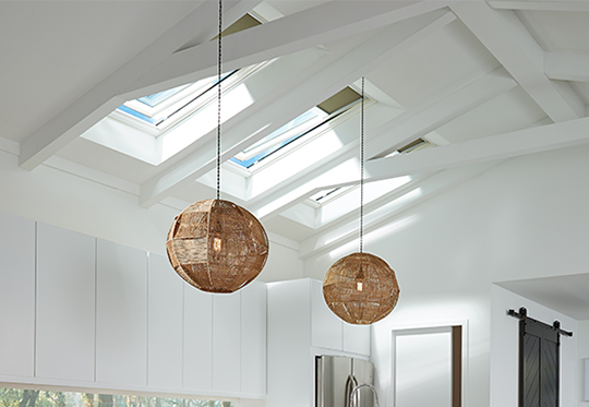 skylights with modern ceiling lights