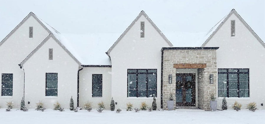 energy star windows installed on a home with snow outside