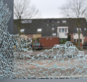 Shattered Tempered Glass