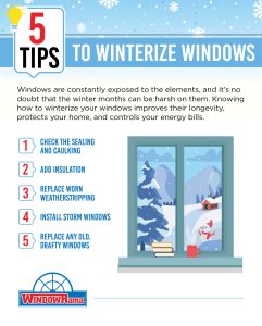 tips to winterize your windows infographic