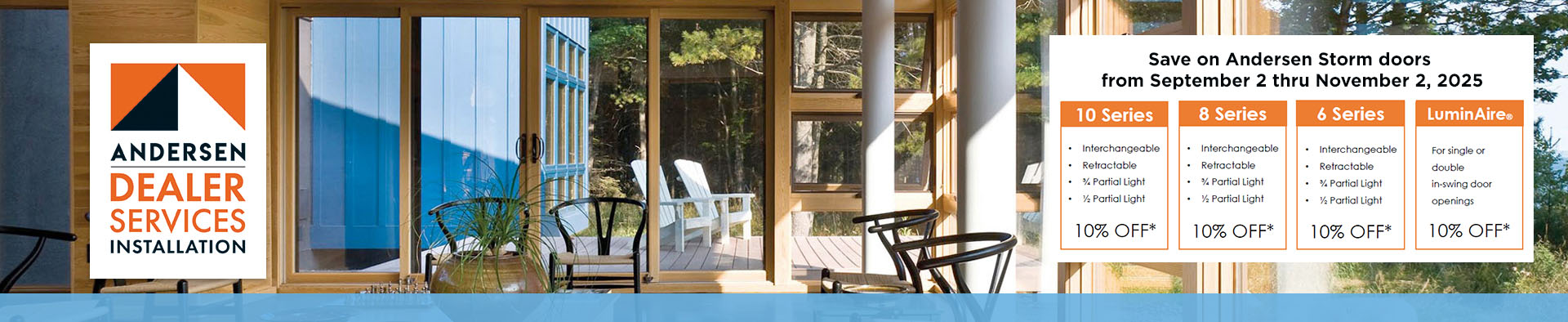 andersen storm door sale